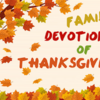 Thanksgiving devotions