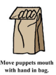 Paper bag puppet