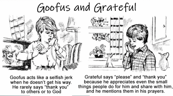 Goofus and Grateful -a Gratitude Lesson at Rotation.org