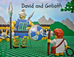 The opening slide of our David and Goliath PowerPoint