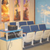 Theater seats installed in a Rotation Model Video Workshop