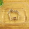 Supplies for cookie cutter felted sheep:: Soap, hot water, container, cookie cutter