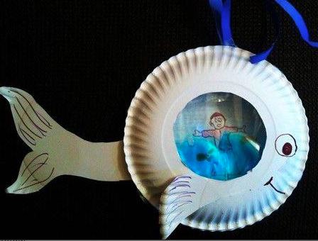 Jonah paper plate craft project