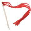 Red ribbon sticks