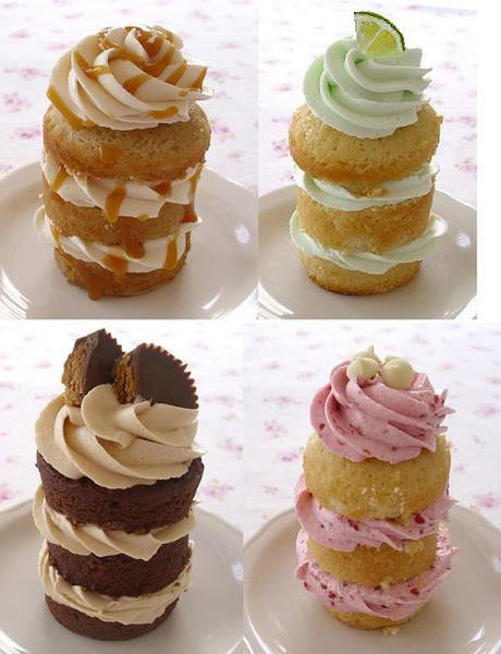 Assorted-Three-Layer-Cupcakes