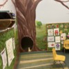 preschool room mural