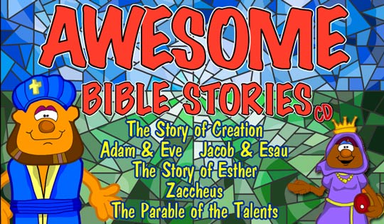 Awesome Bible Stories, Creation, Zaccheus, Adam and Eve, Jacob and Esau, Esther, Parable of the Talents