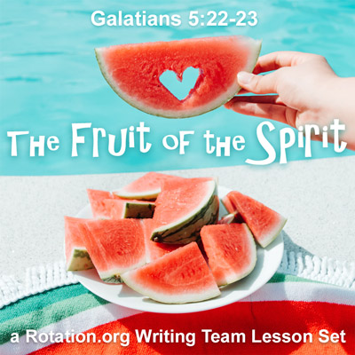 Logo for the Writing Team's Fruit of the Spirit lesson set