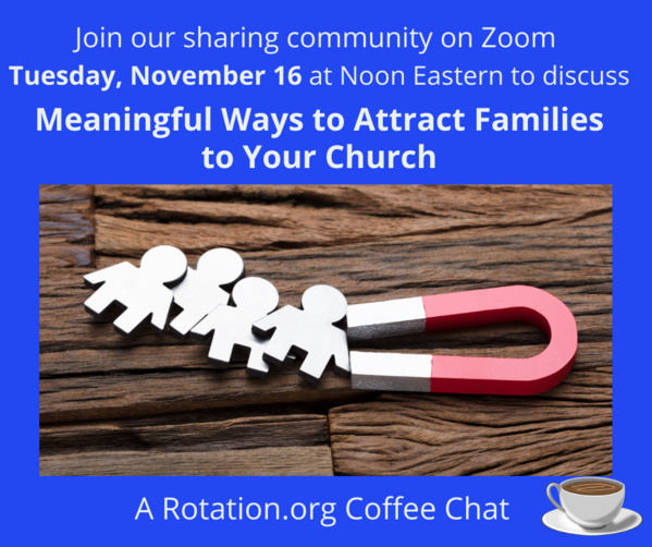 Join our community for a time of colaboration and brainstorming on Terrific Tactics to Attract Families to Your Church [2)