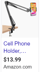 a device which holds a cell phone