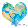 Creation set logo World Heart