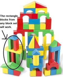 Use Rectangle Wooden Blocks