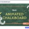 Genially Animated Chalkboard Quiz