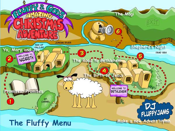 Fluffy and God's Amazing Christmas Adventure software Sunday School lessons