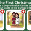 Christmas story lessons in the SunScool Bible app for kids