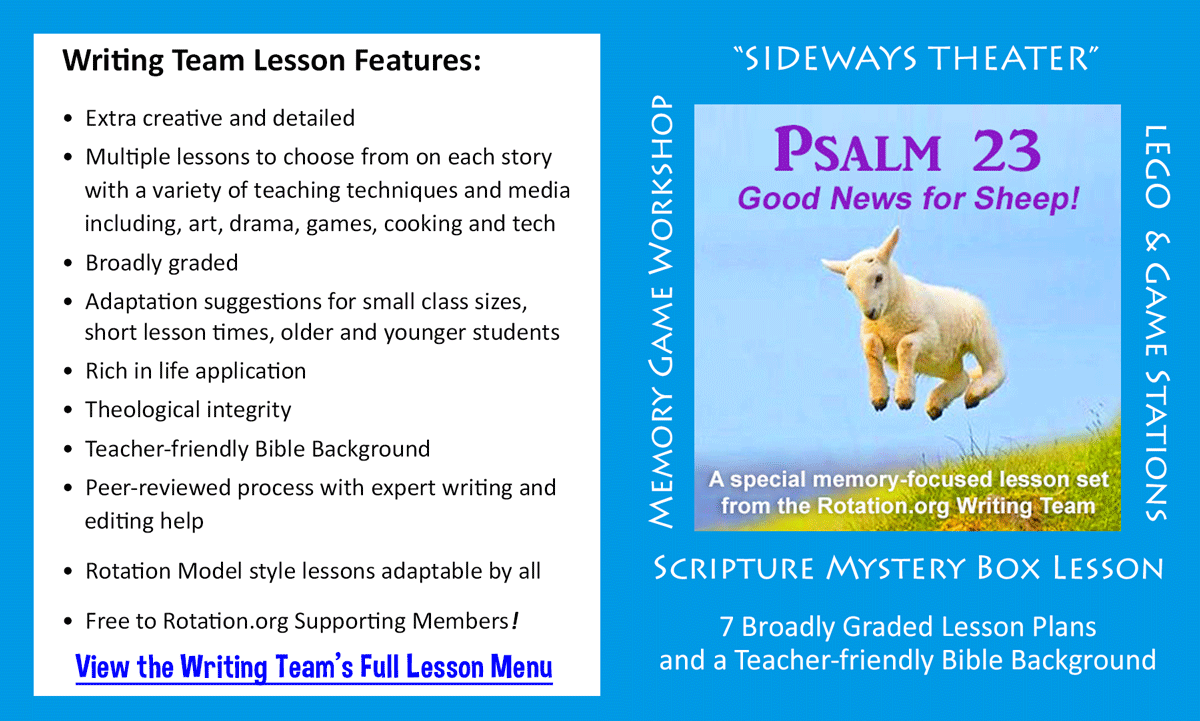 Psalm 23 lessons for Sunday School